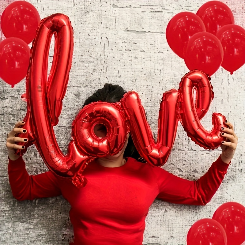 Palloncini a forma di cuore d'amore, palloncini a forma di cuore in lattice  rosso, per decorazioni per feste di San , anniversari di matrimonio,  fidanzamenti e compleanni - Temu Italy