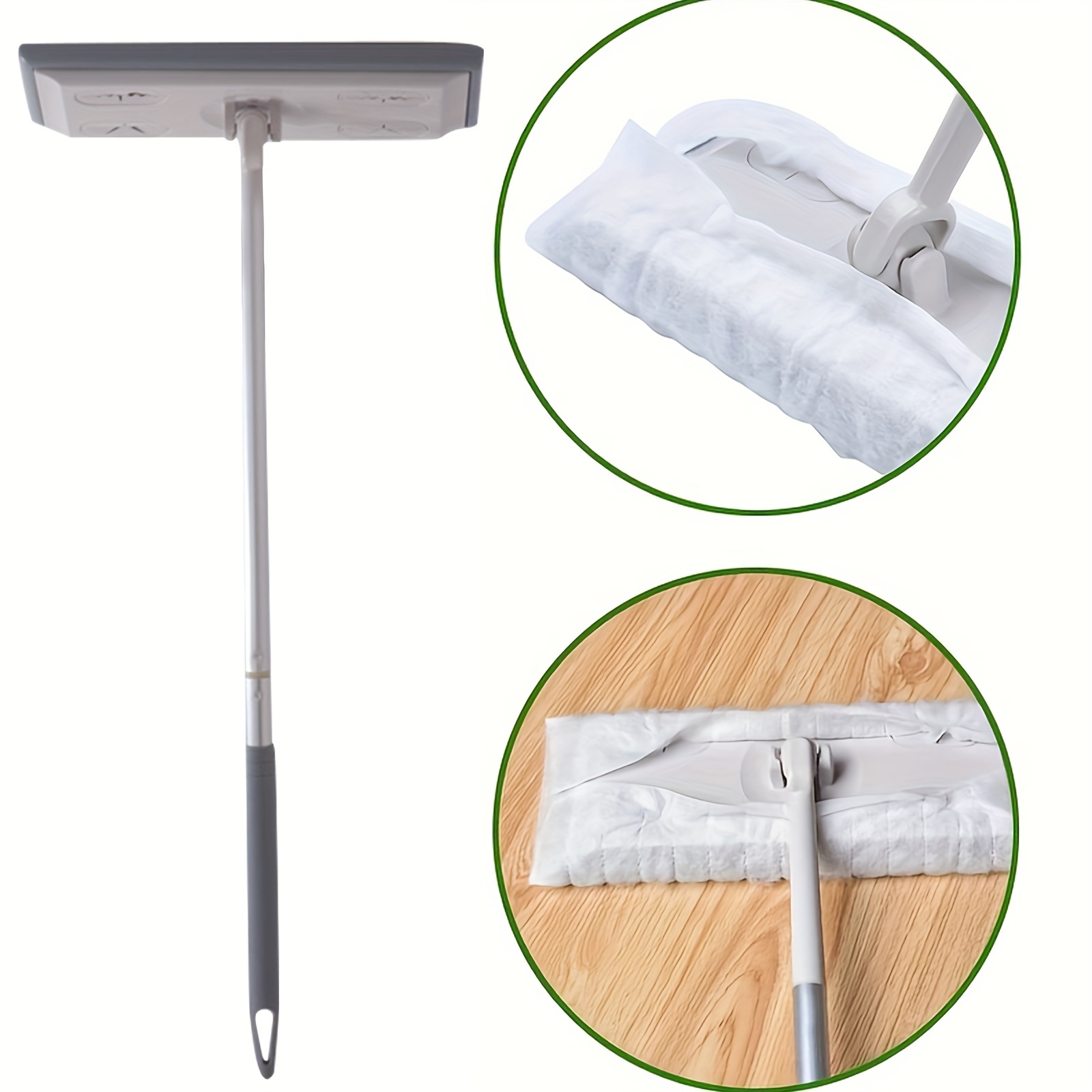 Flat Mop Lazy Mop Wet And Dry Use Dust Removal Mop For - Temu