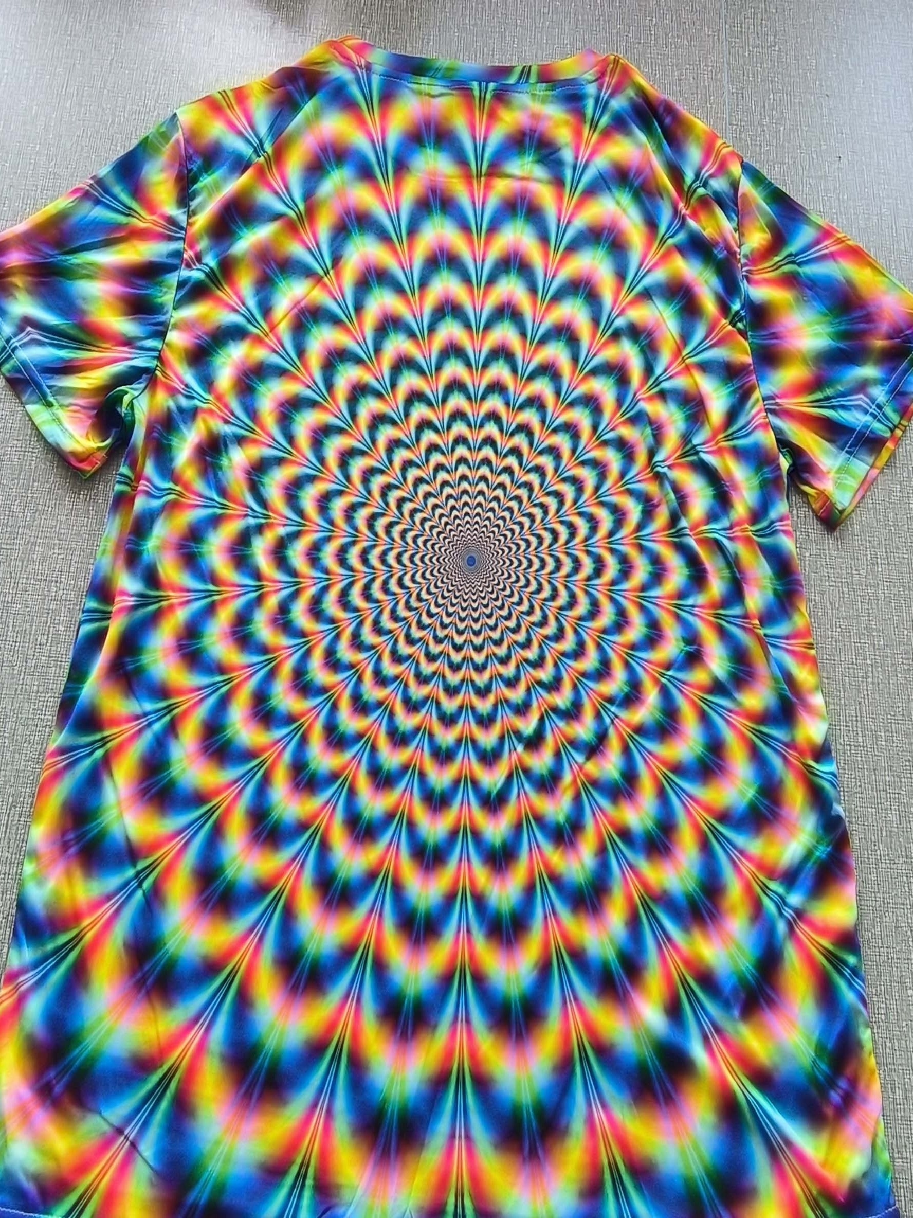 Camiseta Camisa Tie Dye Masculina Estampa Digital 3D em Promoção