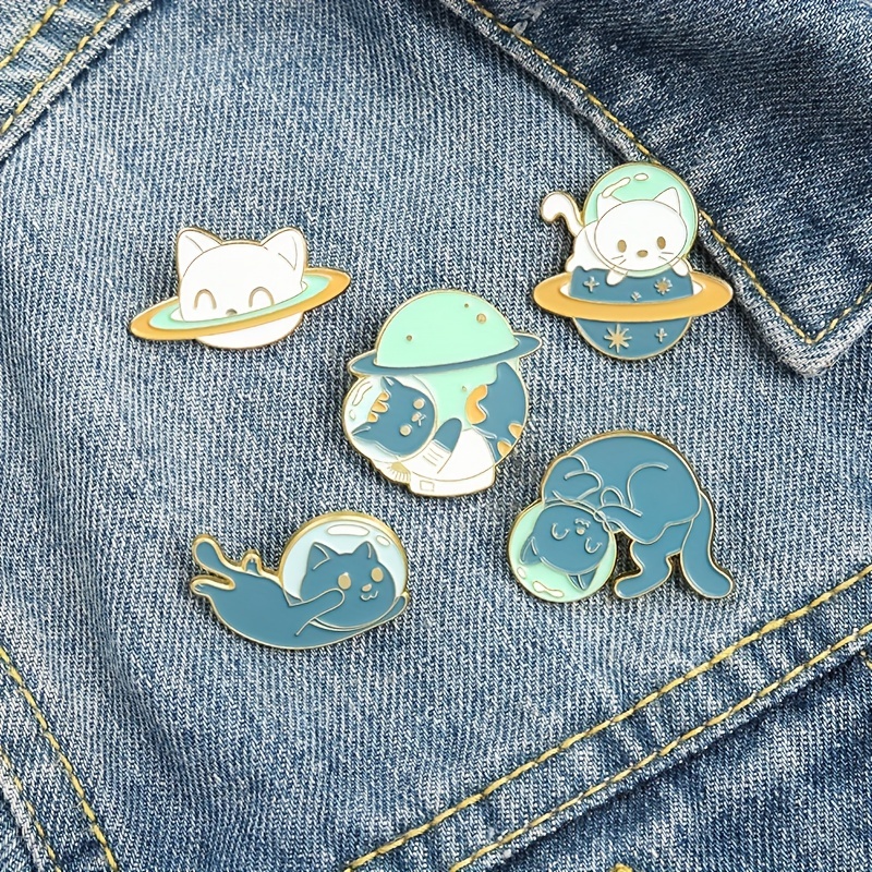 Cute Cartoon Cat Enamel Brooch Pin For Pet Lovers Kids And - Temu