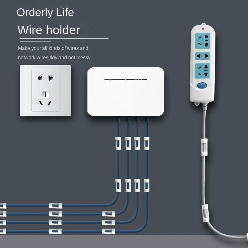 Self adhesive Electrical Wire Storage Clip Buckle Data - Temu