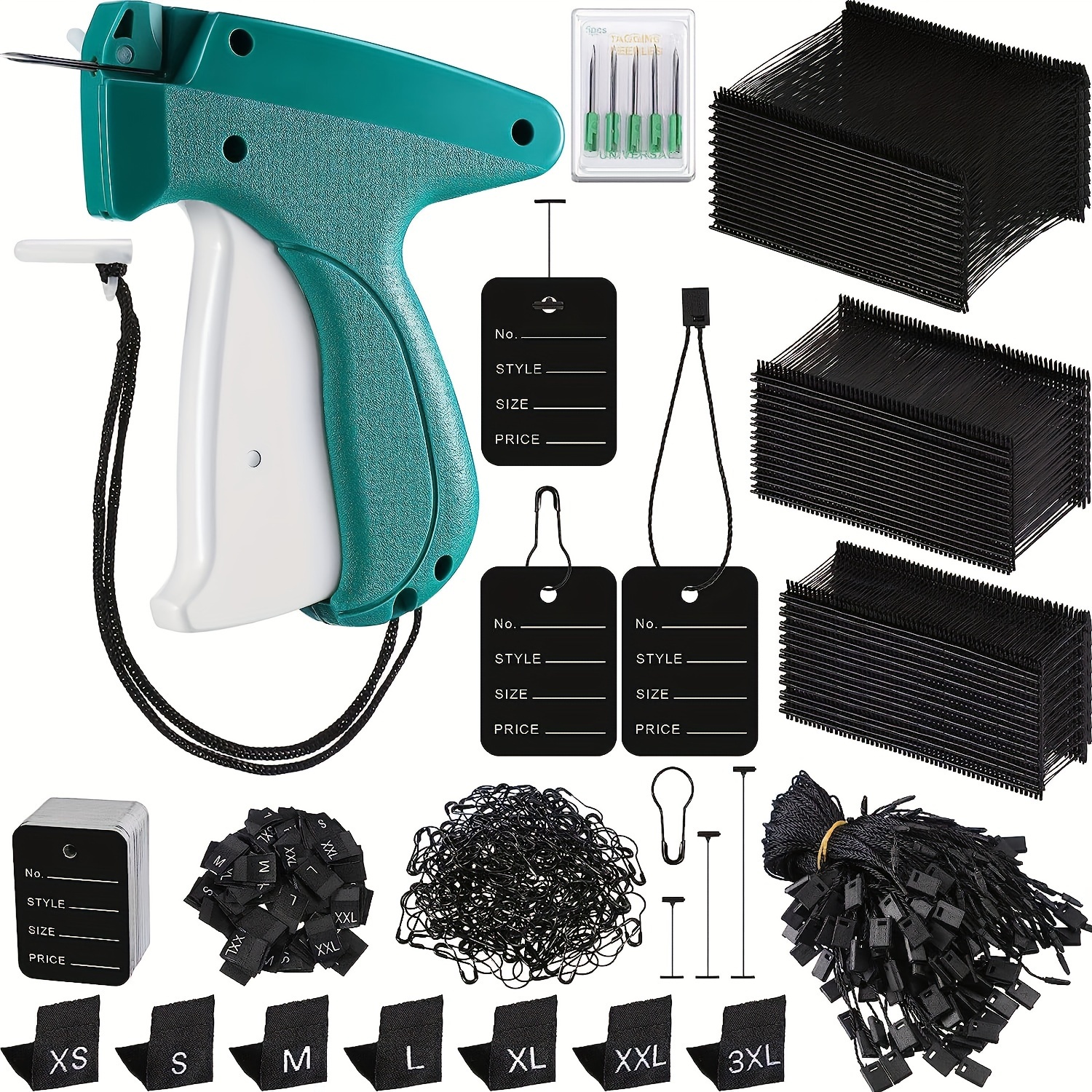 Tag Gun Kit - Includes 1 Needle, 500 Black And 500 White Fasteners, Great  For Securing Comforters, Hemming Curtains, Linen Quick Fixes, Etc