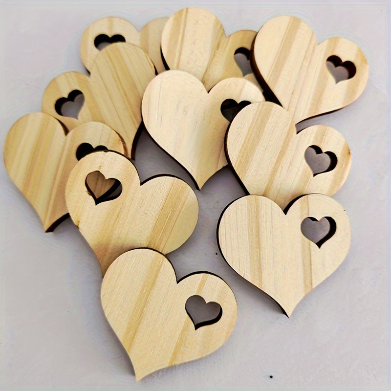 Corazón de madera para manualidades Corte láser Corazones de boda Corazones  de madera Corazones personalizados -  México