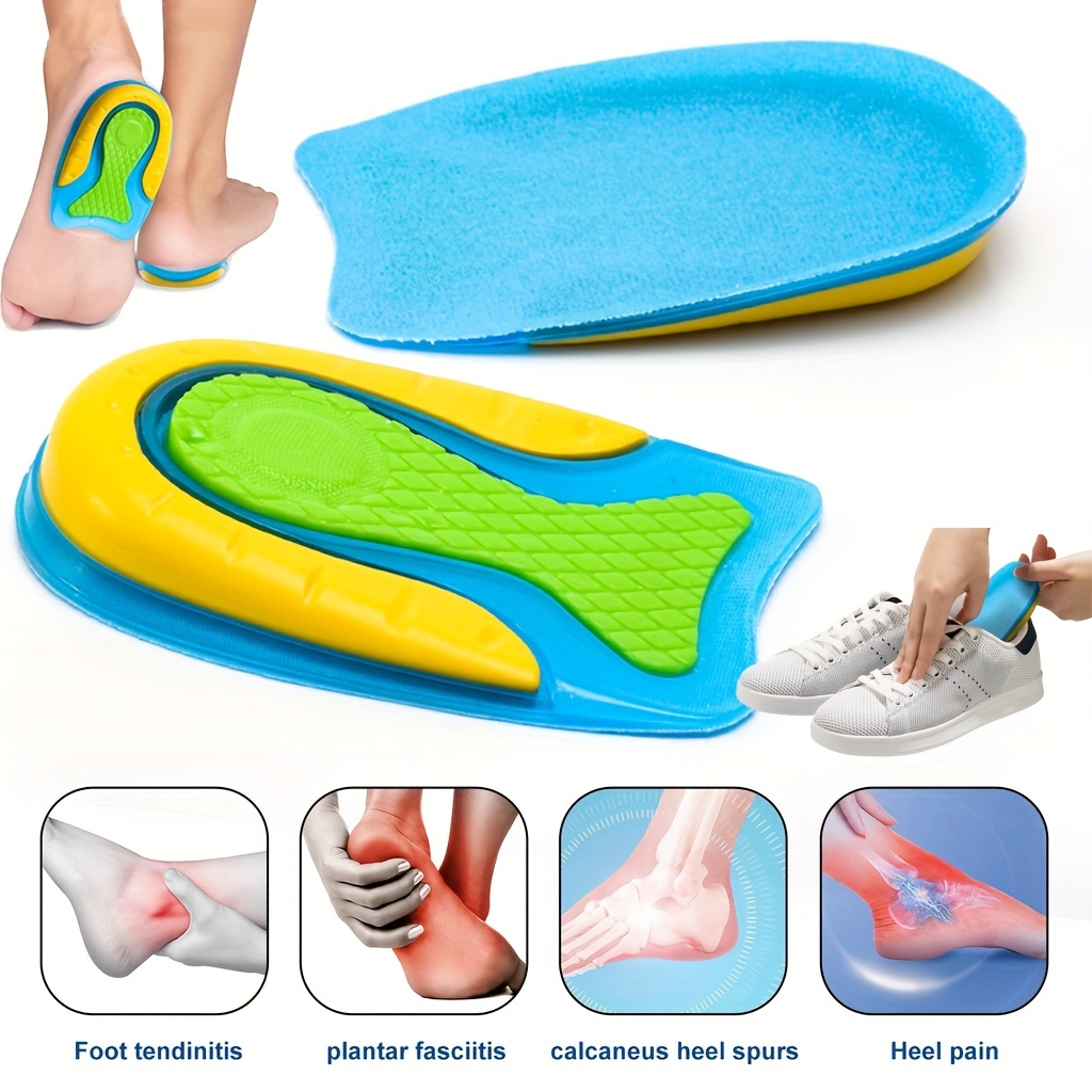 Tpe Heightened Insole Height Increase Half Shoes Pad Men - Temu
