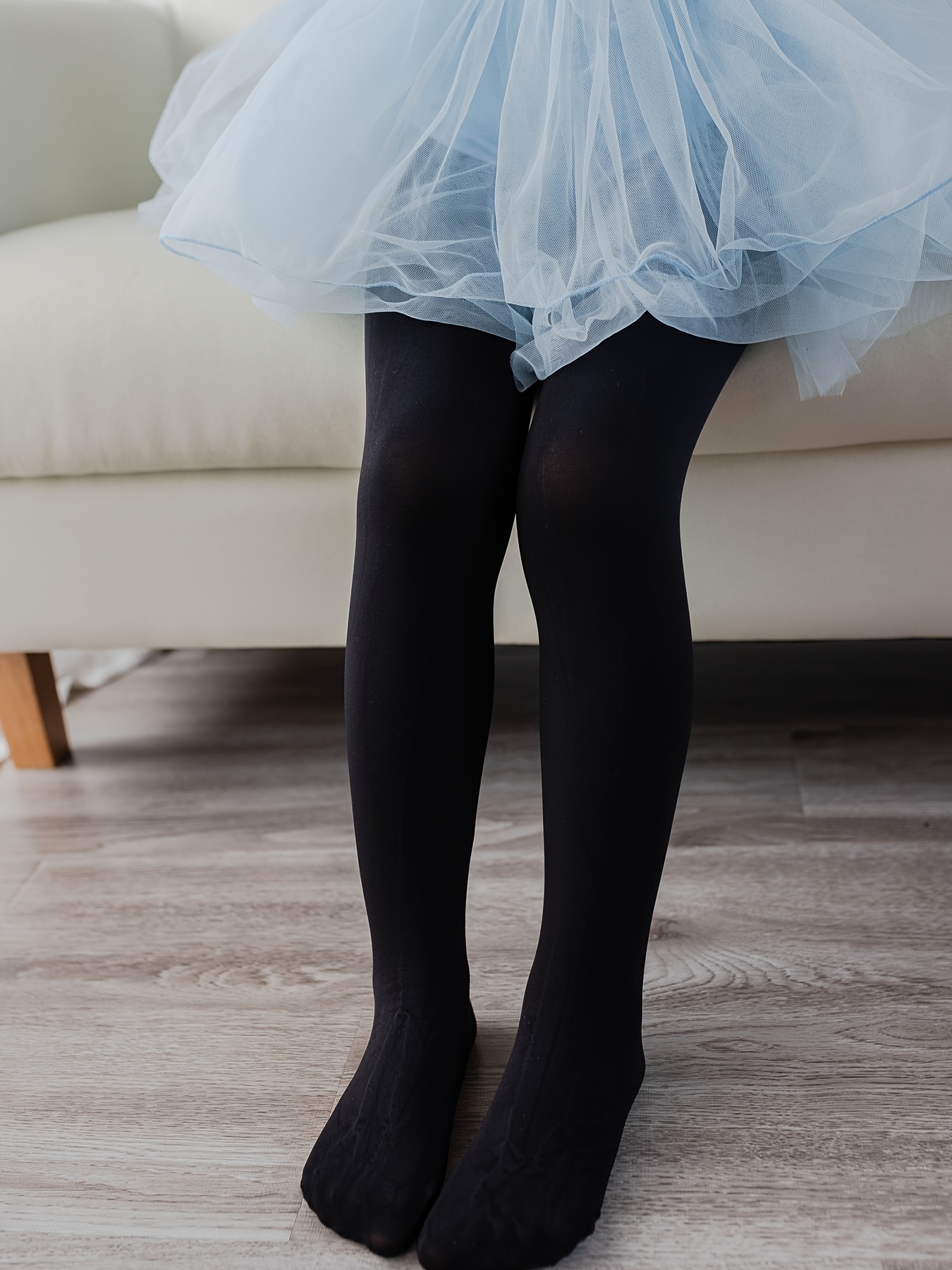 Girl Children Kids White Jacquard Ballet Dance Stockings Pantyhose Tights