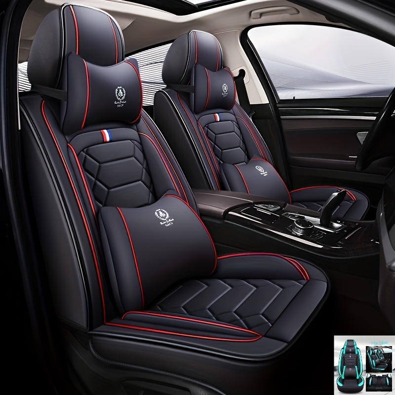 Upgrade Car Interior 5 Seats Luxurious Nappa Leather Car - Temu