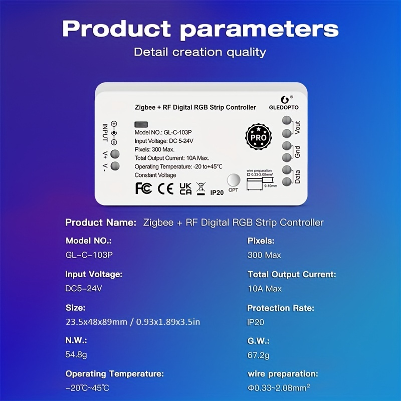 Gledopto ZigBee RF LED Pixel Controller Il Controllo Della - Temu  Switzerland