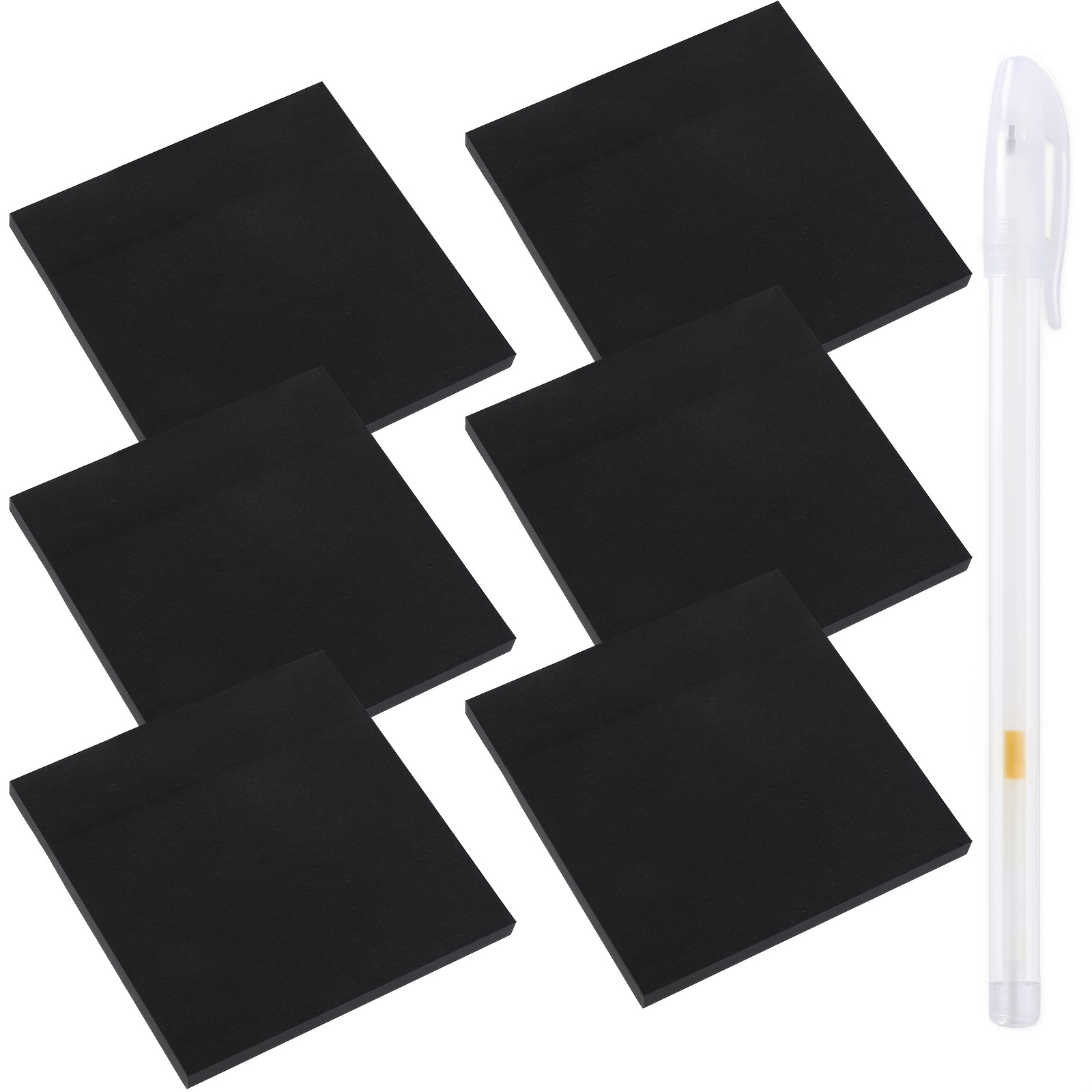 50sheets Black Sticky Notes Message Memo Pad Posted Its Note N