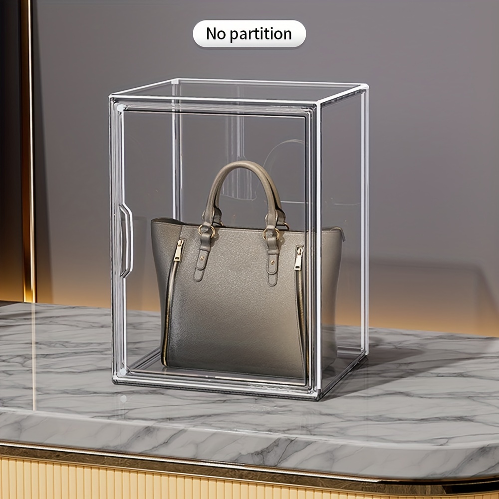 Transparent Bag Purse Container Box Anti-Dust Display Large