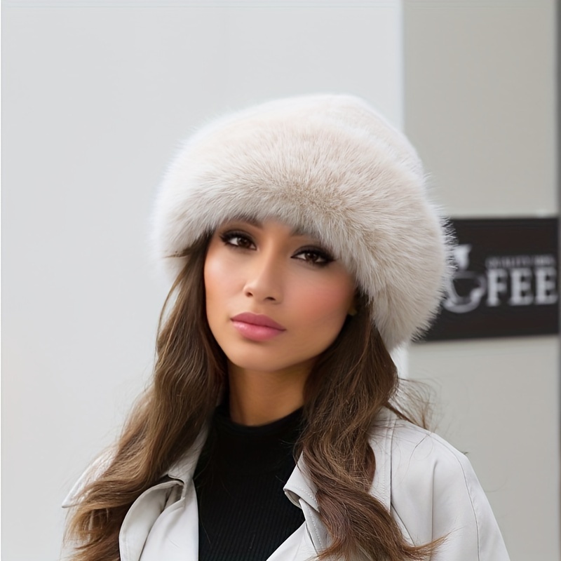 Northeast cold-proof plush casual landowner hat for women winter warm lamb  fur melon hat trendy Baotou hat for men and women