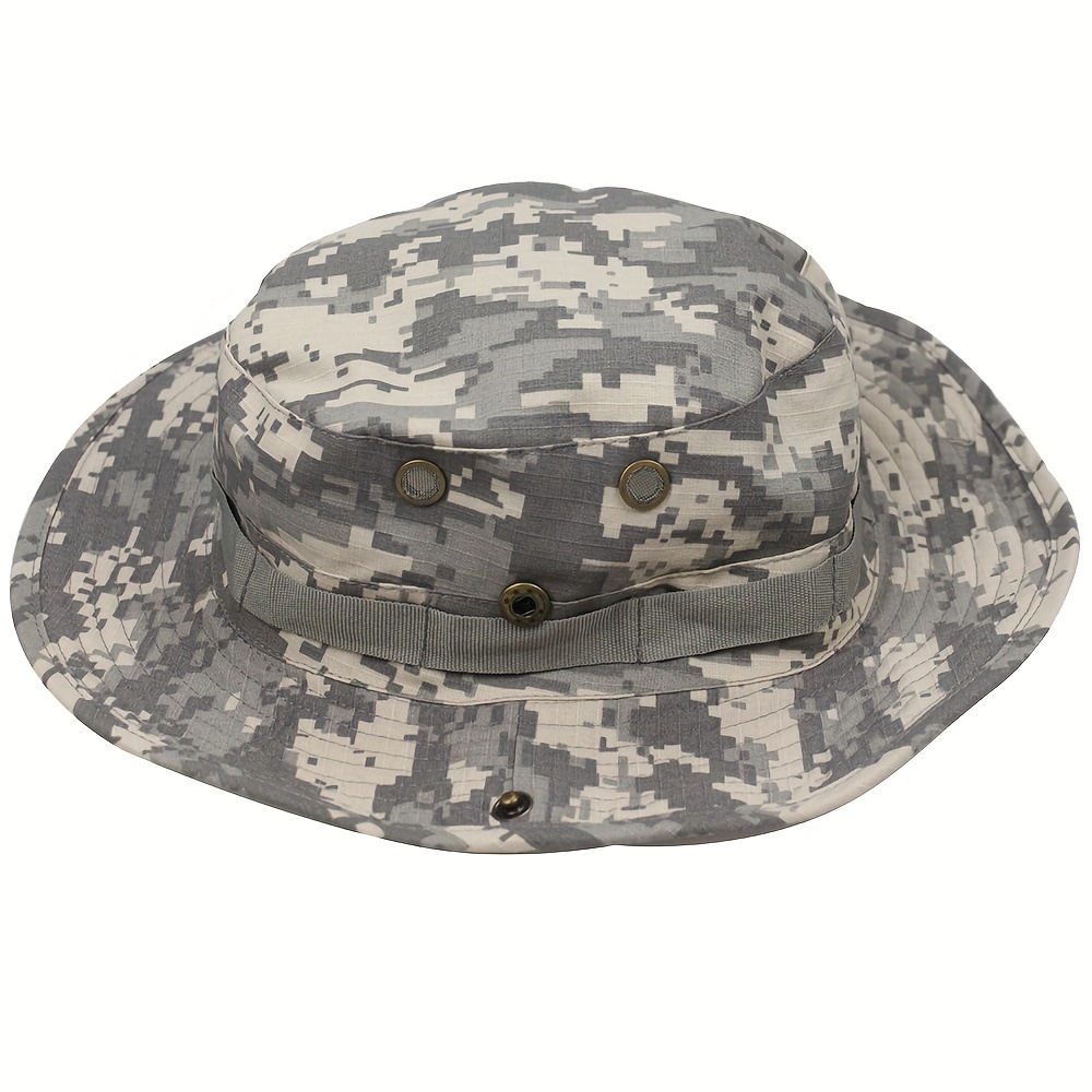 1pc Military Tactical Bucket Hat Wide Brim Hat Thickened
