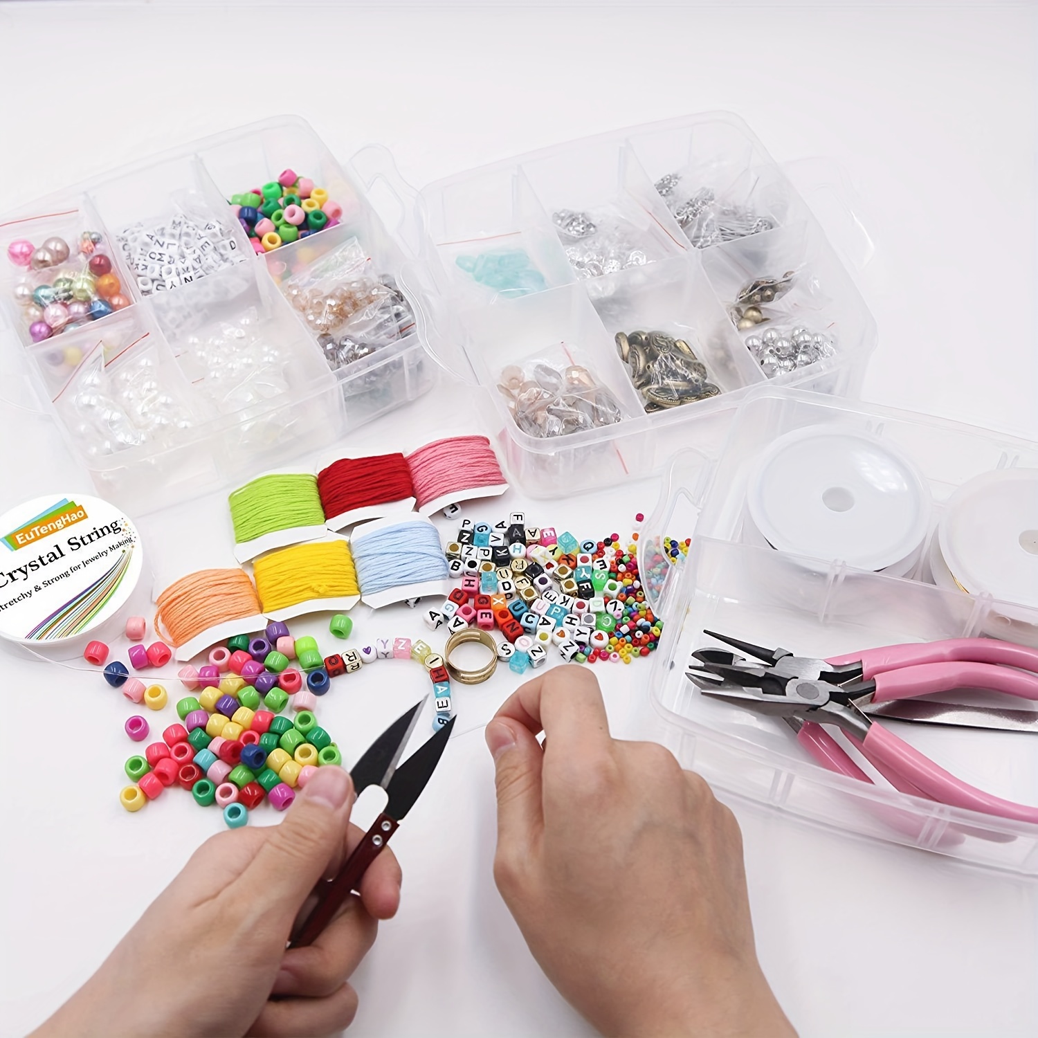 Handmade Jewelry Making Kit, 8mm Solid Colored Beads Gemstone