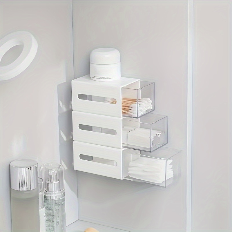 Multifunction Wall Shelf Self-adhesive Storage Rack Bathroom Kitchen Wall  Mounted Storage Holder Floating Shelves for