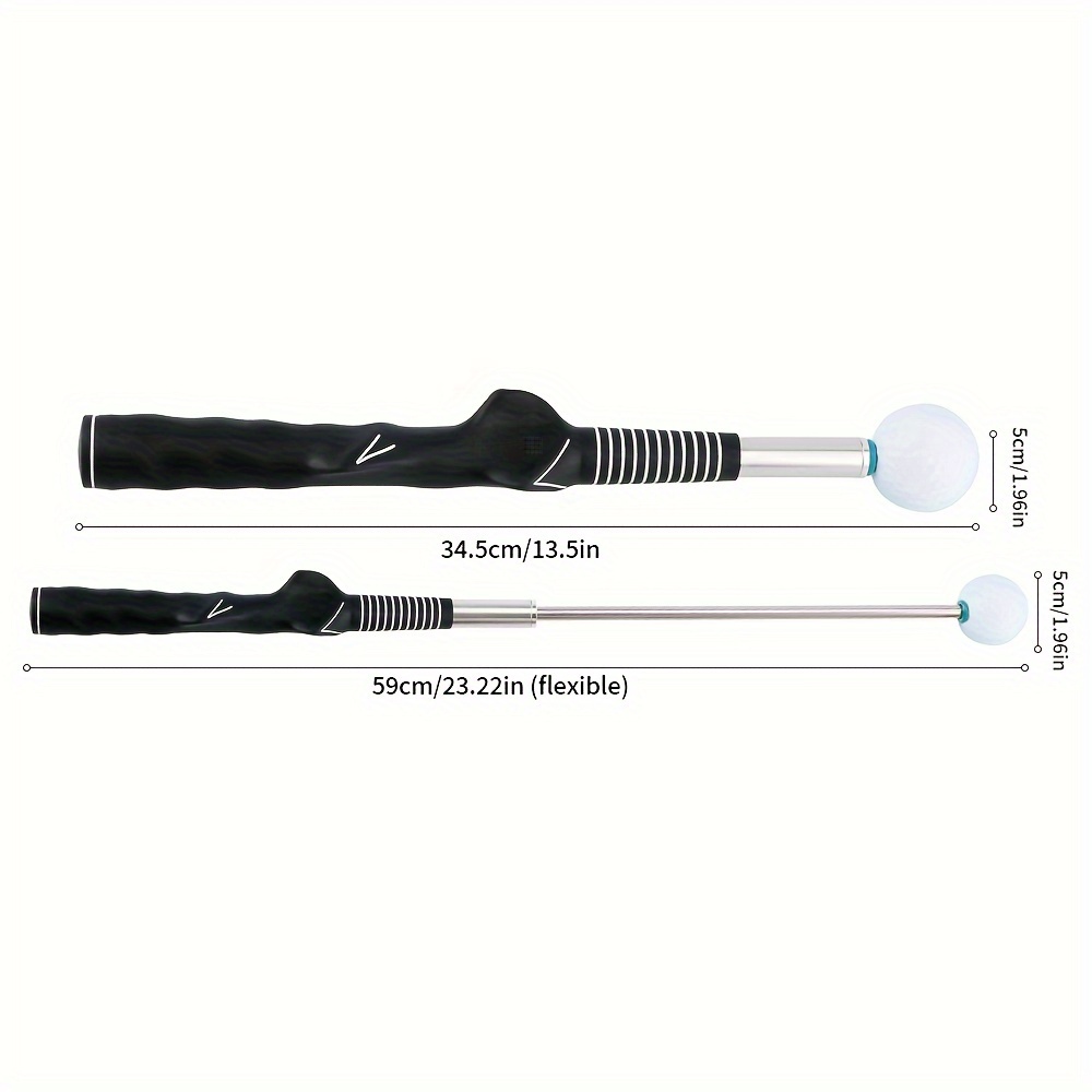 1pc stretchable swing training device sound emitting swing practice rod golf accessories details 2