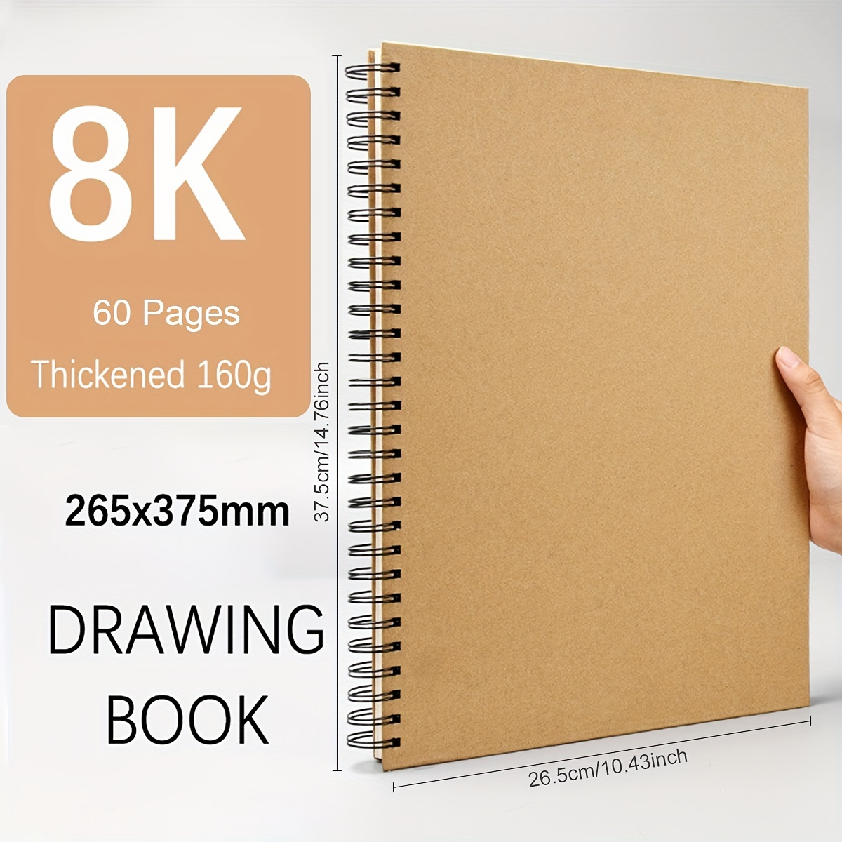 Sketchbook, A4/a5/a6, 1 Pack Of 30 Pages, Sketch Paper For Art Students,  Top Spiral
