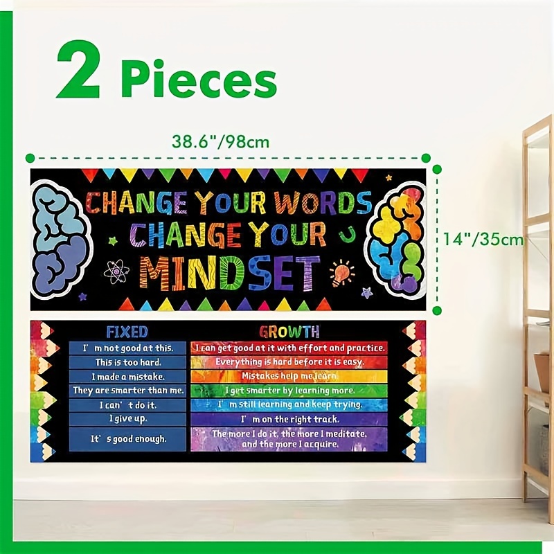 Growth Mindset Poster Classroom Decor Large Colorful - Temu