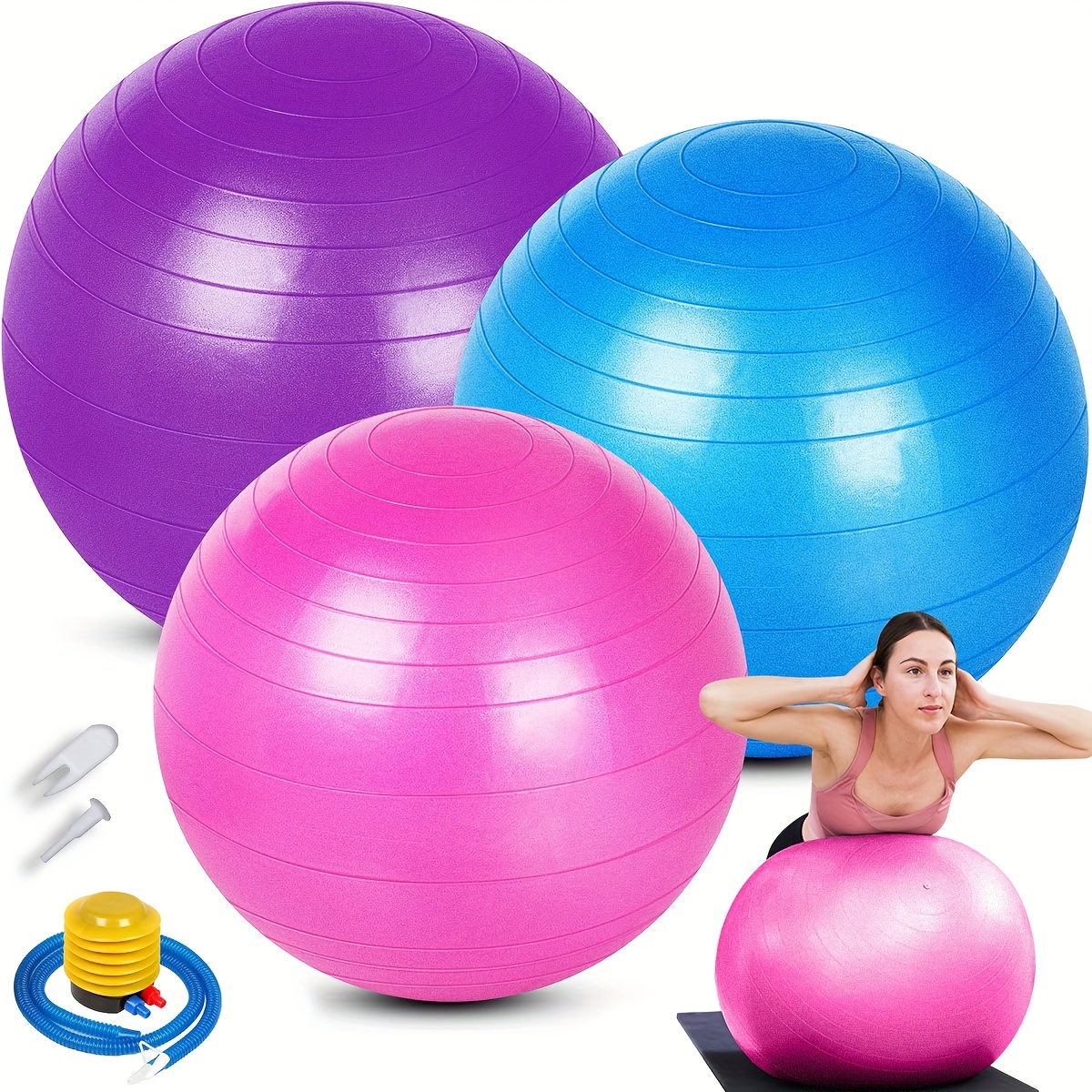 Large Pvc Yoga Ball Thickened Explosion proof Fitness - Temu