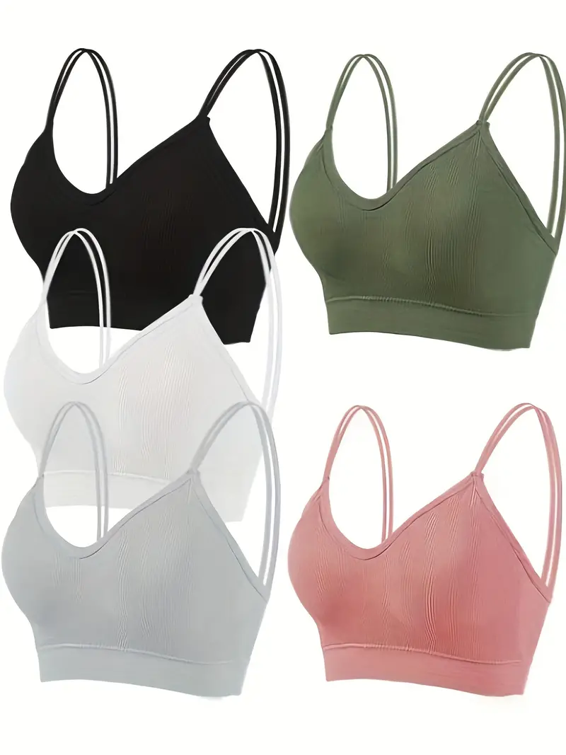 Double Padded Bra For Women Solid Seamless Women's Bra's Small
