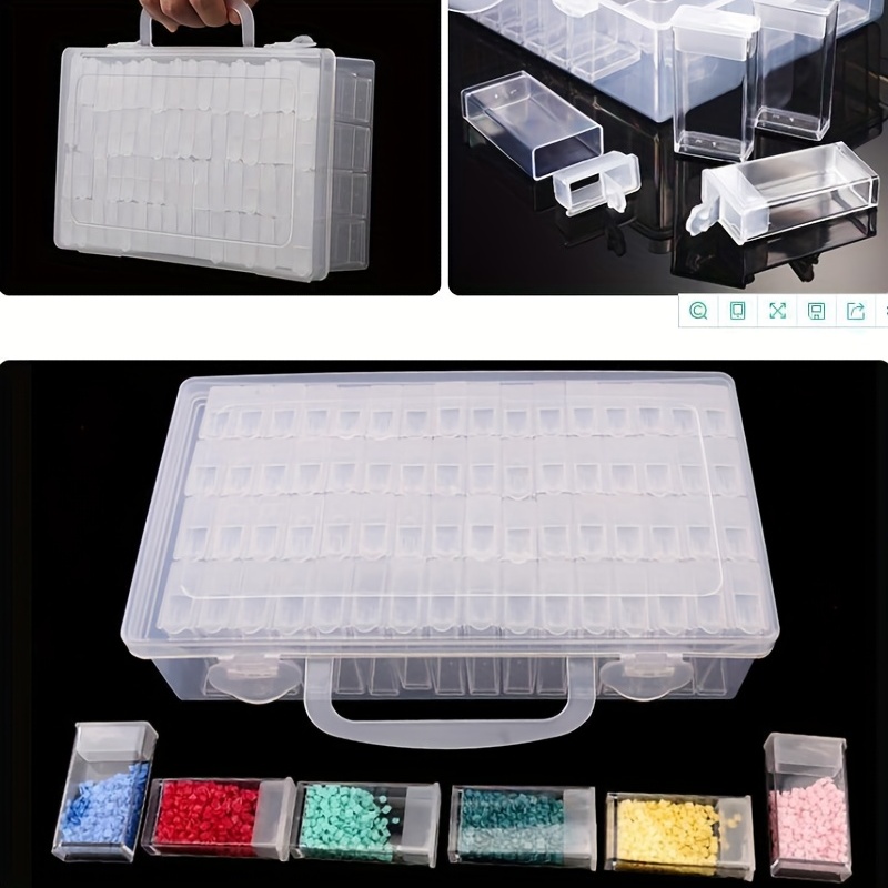 Clear Storage Box With Lid Multi grid Storage Organizer - Temu