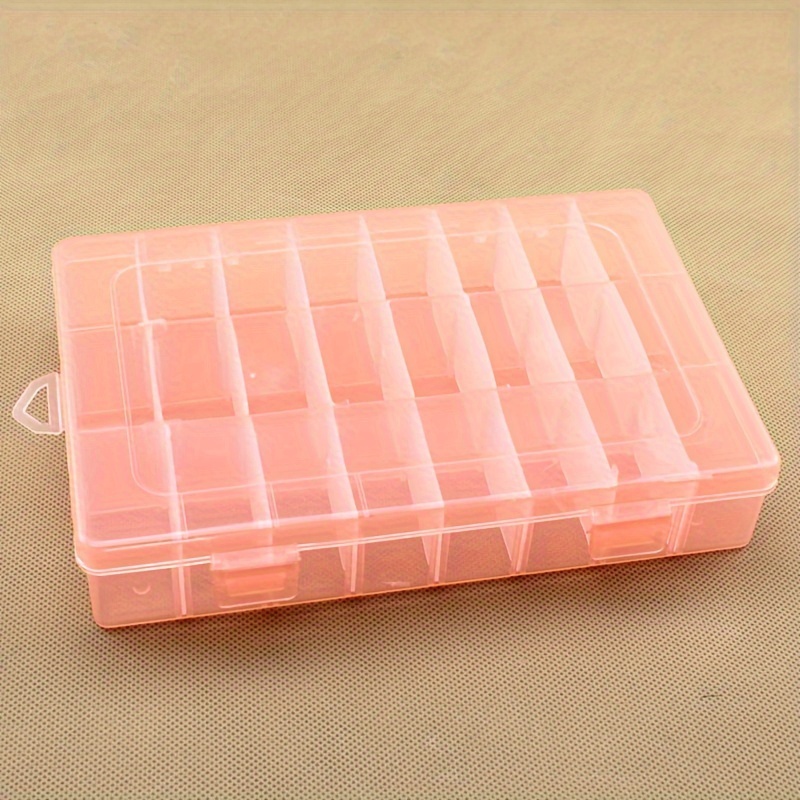 Plastic case storage with 24 slots for storage