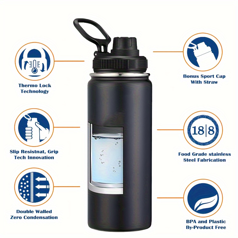 Stainless Steel Double Layer Vacuum Cup, Portable Handheld Insulated Small  Water Bottles For School Sports Travel - Temu