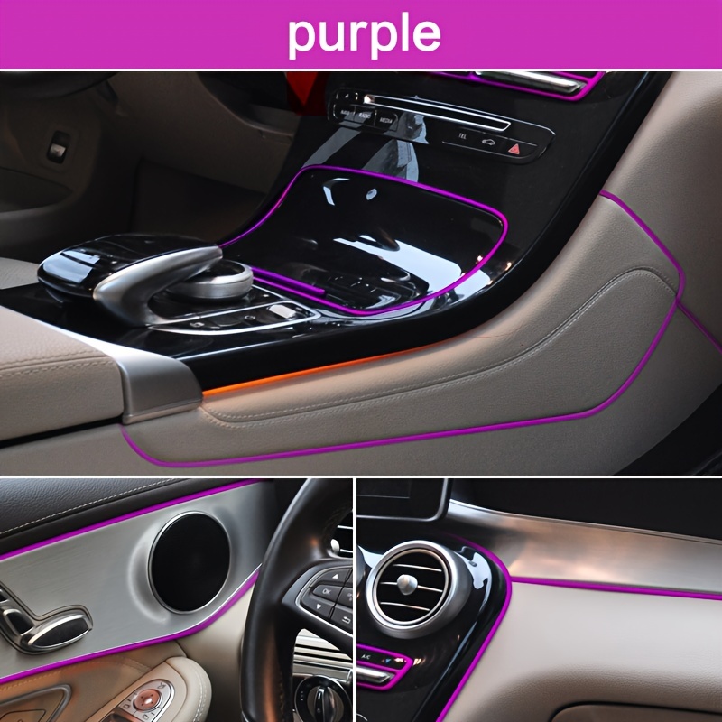 5M Adhesive Strips Car Interior Decoration Molding Door Lights Line Air  Vent Panel Direction-Flexible Auto Seat Back Decoration