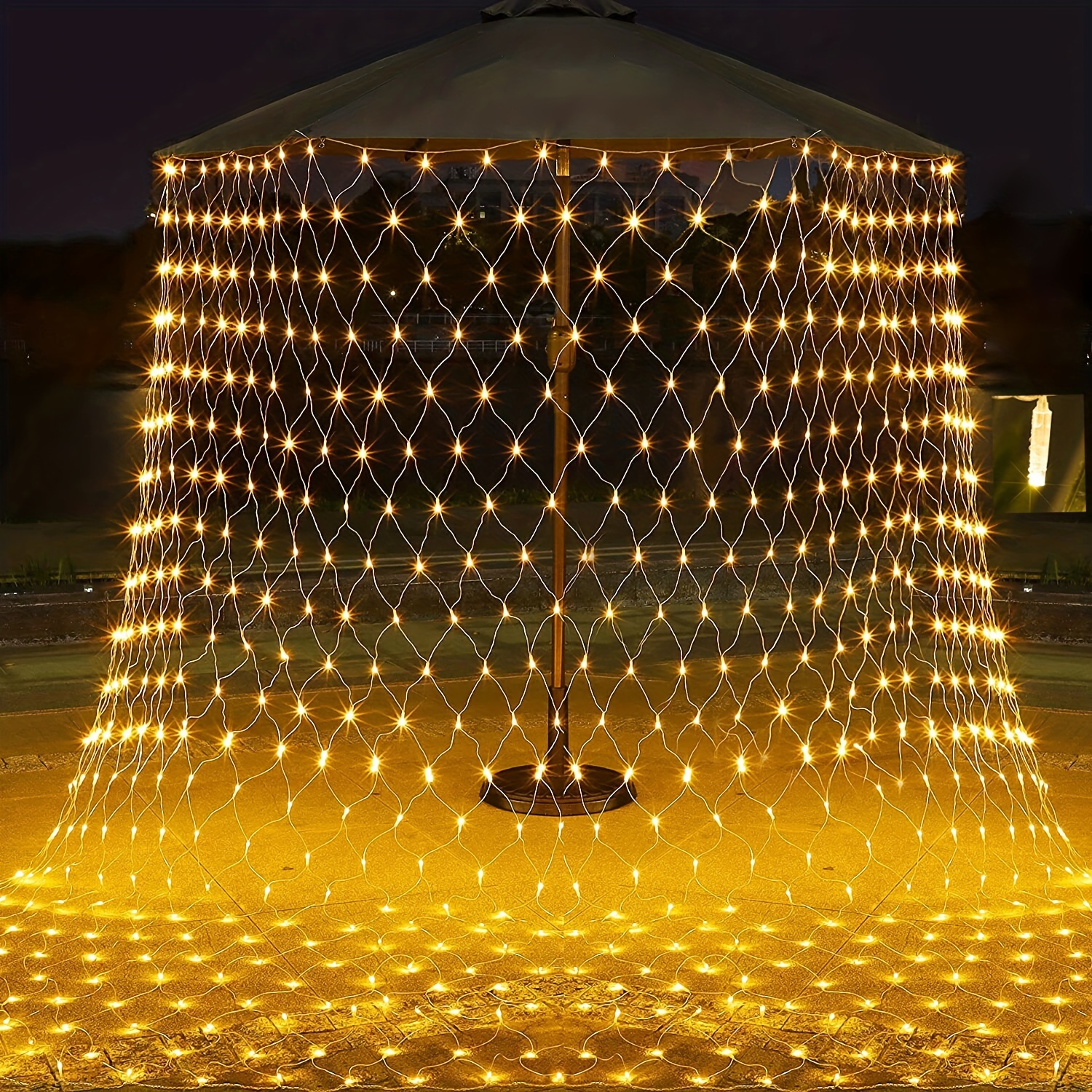 Net Mesh Christmas LED Fishing Net Wedding Party Holiday