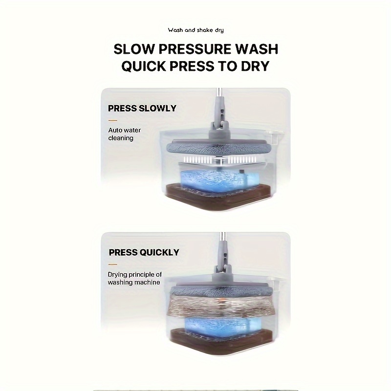 Household Wastewater Separation Mop Hand free Wash Pier - Temu