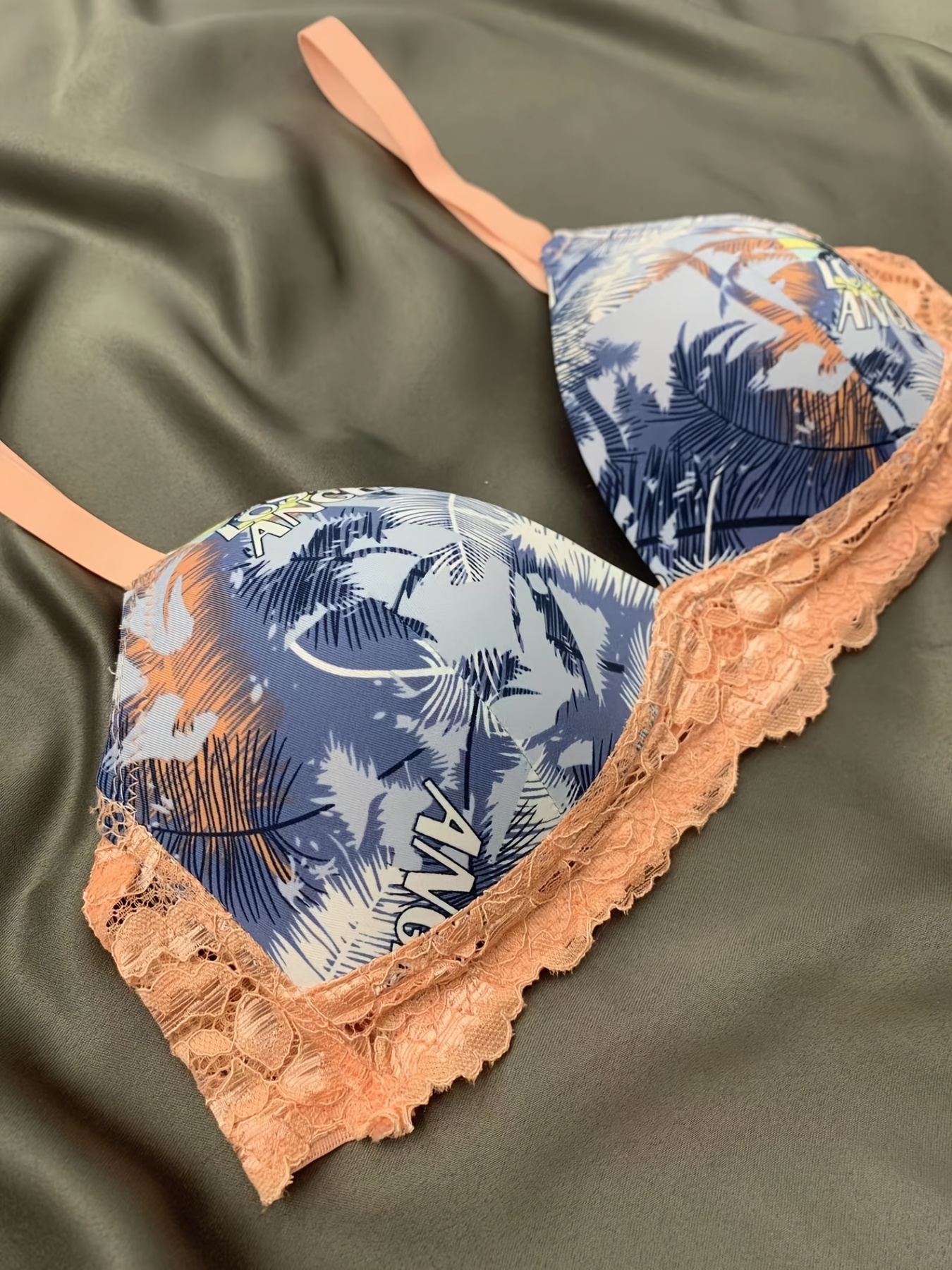 Floral Print Cotton Bras for Women Embroidery V Neck Cute Solid Push Up  Lace Bralettes Bras for Women Push Up Comfy Light Blue : :  Clothing, Shoes & Accessories
