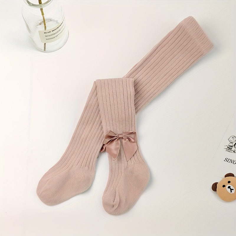 Collants en coton doux pour filles, chaussettes de danse respirantes et  extensibles pour enfants avec décor en forme de fleur 90465