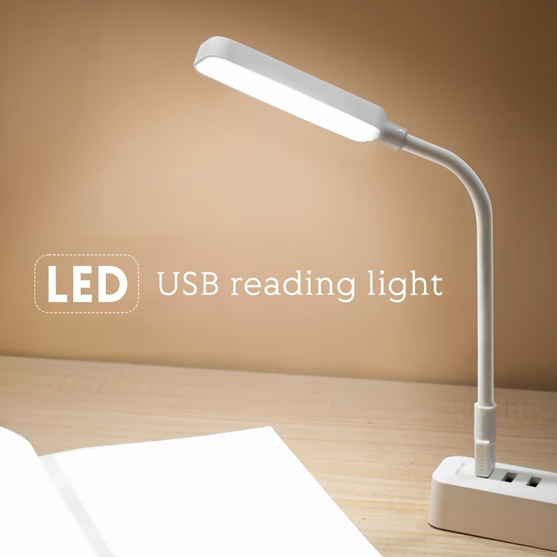 Lampada Da Lettura A LED 2 Pezzi/4 Pezzi, Tubo Flessibile A Collo Di Cigno  In Metallo, Lampada Da Lettura USB 8 LED Per Gli Amanti Dei Libri E La  Lettura Notturna - Temu Italy