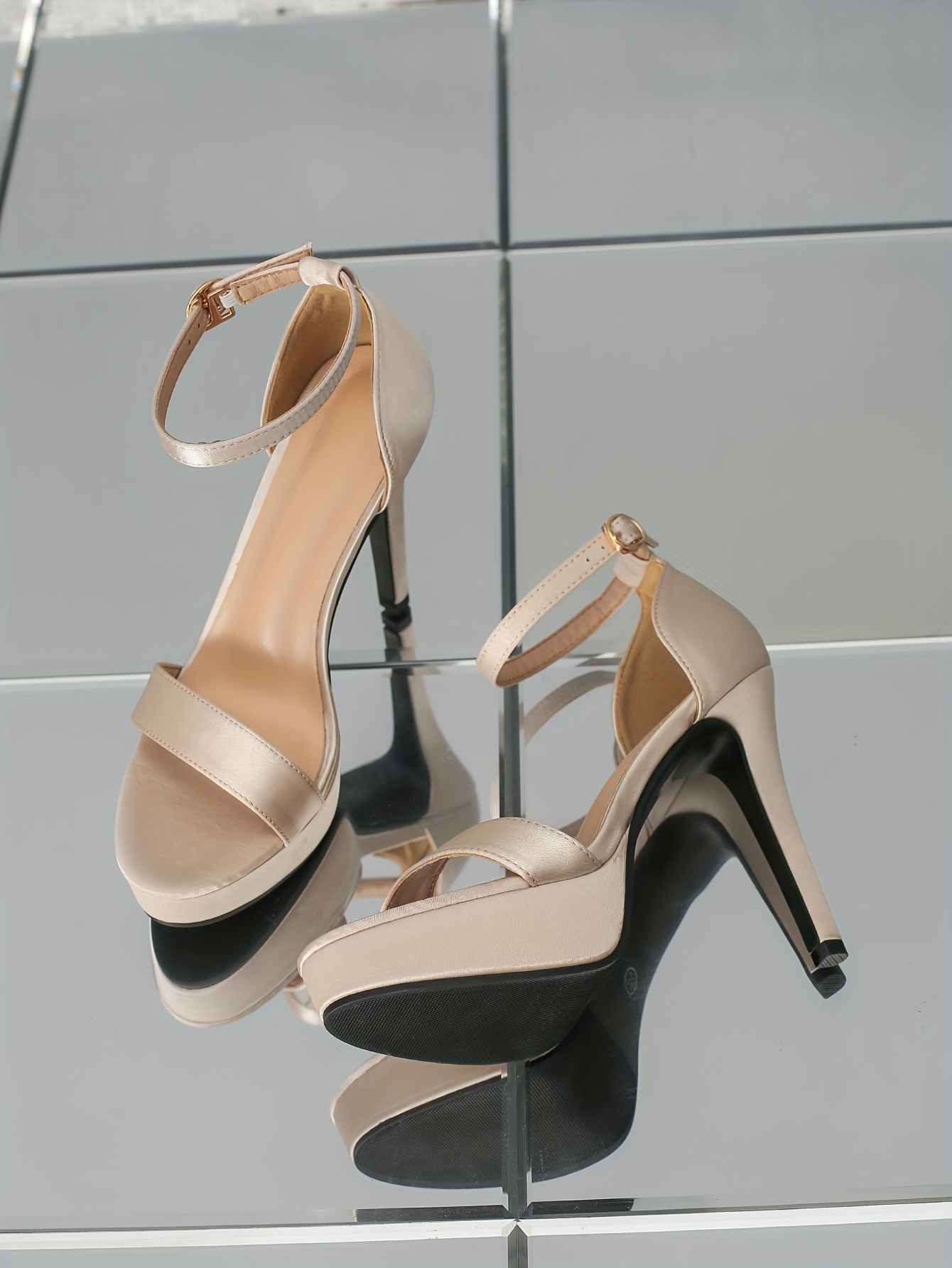 Elegant Beige Stiletto Heels
