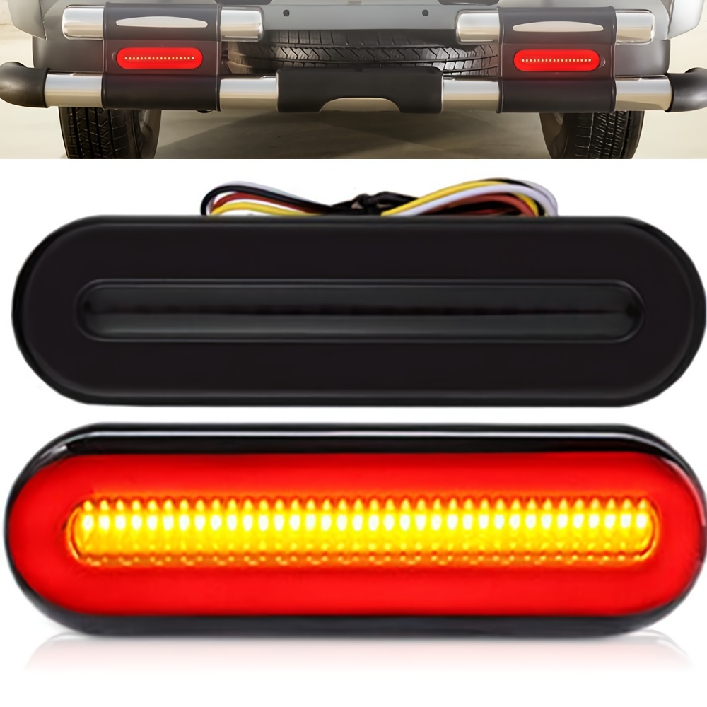 2 x wasserdichte LED-Rücklicht-Warnleuchten für Auto, LKW, Rückleuchte,  Anhänger, Wohnwagen, UTE, Wohnmobile, ATV, Boote, dynamische Anzeige für  LKW