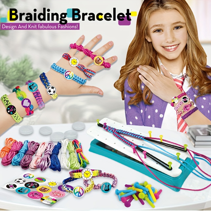 Kit de fabricación de pulseras de la amistad para niñas, manualidades para  niñas, juguetes para niñas de 8 a 10 años, kit de fabricación de pulseras
