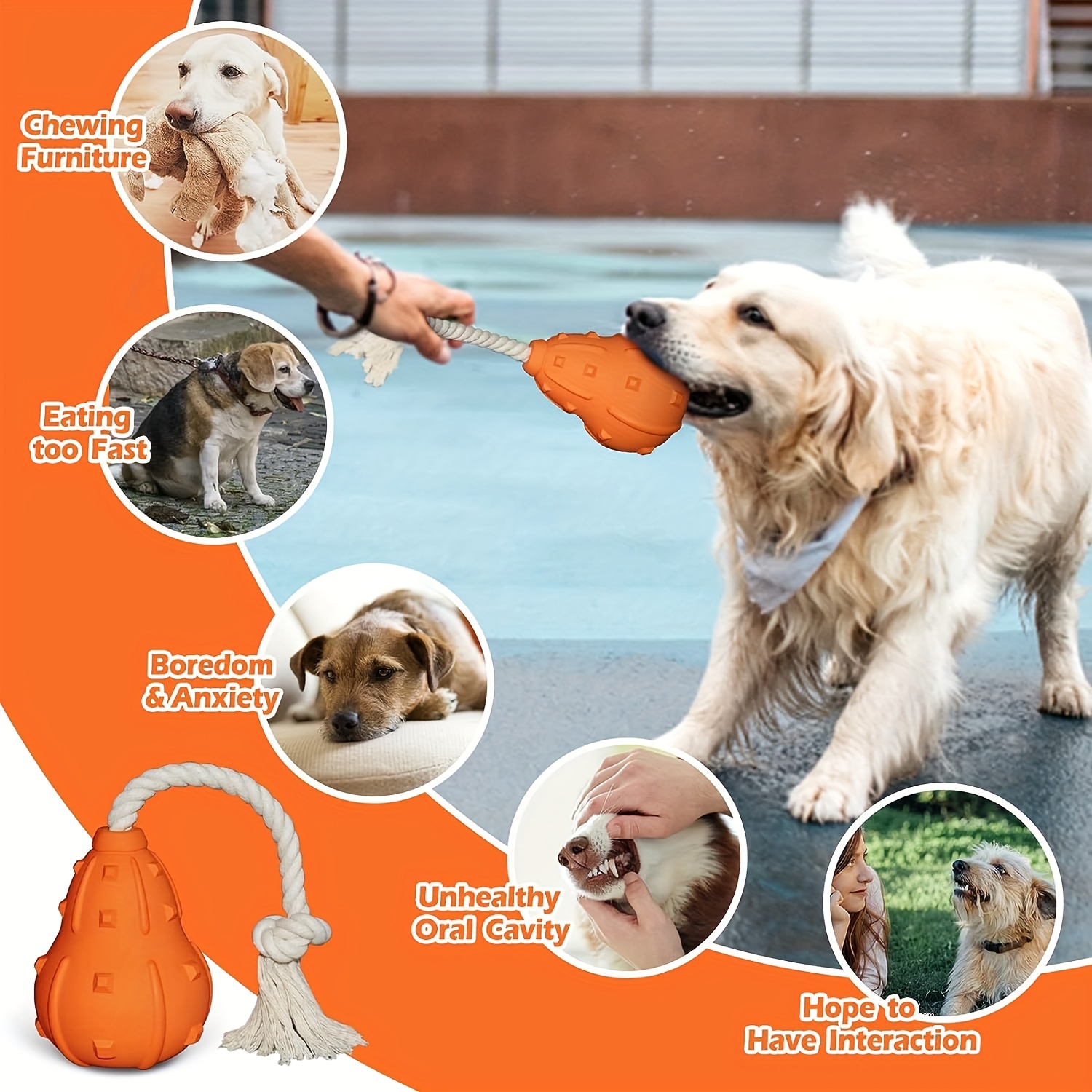 Food Dispensing Dog Toy, Interactive Dog Puzzle Chew Toys For Aggressive  Chewers, Durable Natural Rubber Dog Food Toys For Iq Training & Mental  Enrichment (light ) - Temu