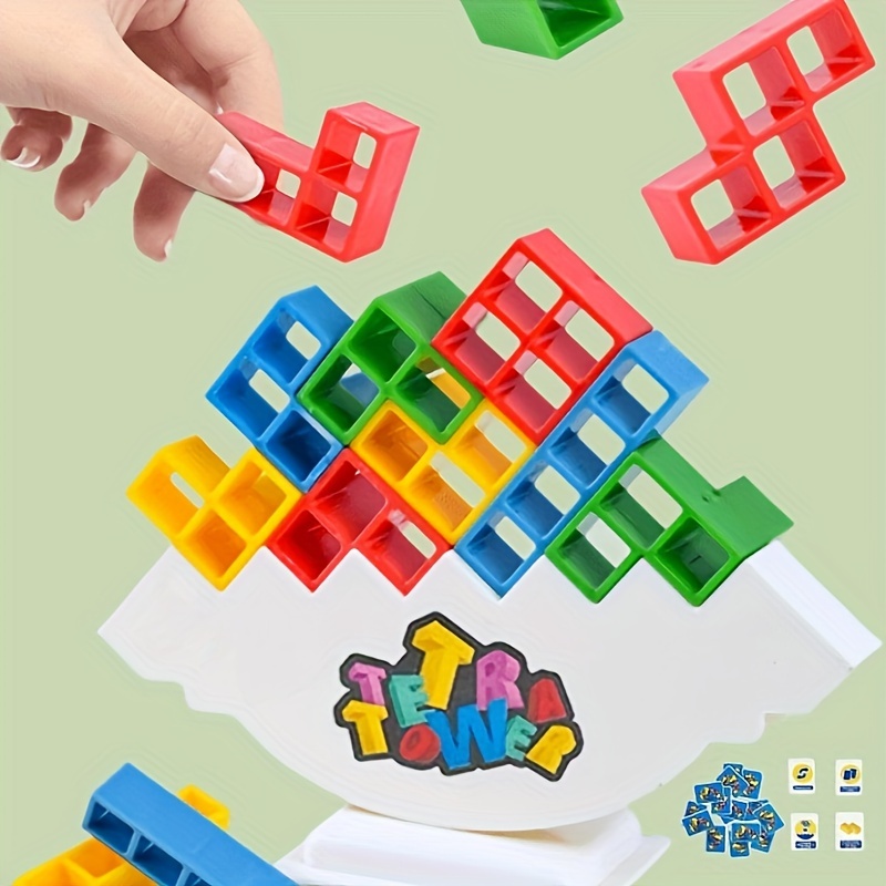 Tetra Tower Balancing Stacking Toys board Games Kids Adults - Temu