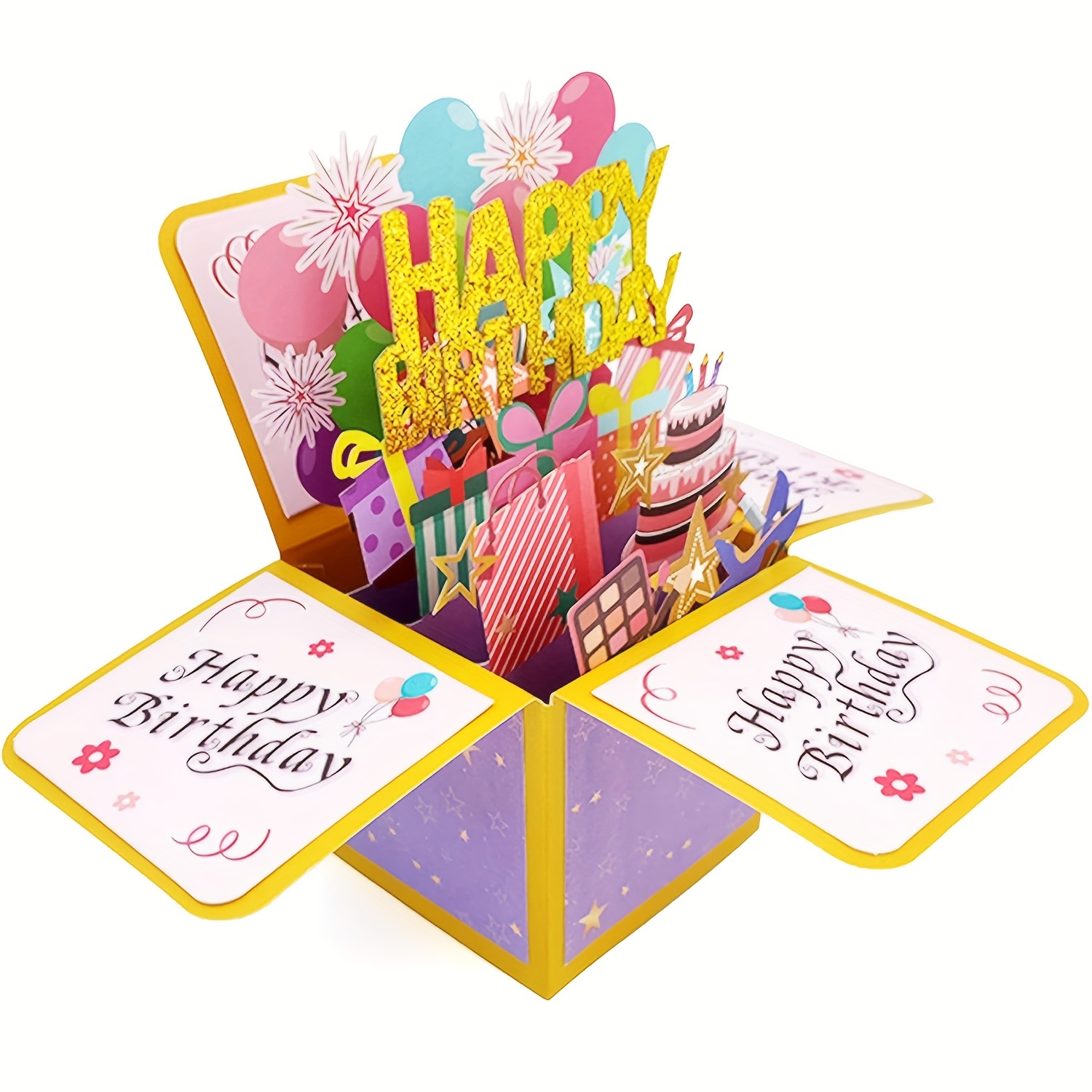 

Happy Birthday Pop Up Card For Women Men, Funny Bday Gift, Sweet Birthday 3d Greeting Card For Him Her, Unique Birthday Gift Idea For Daughter Niece Eid Al-adha Mubarak