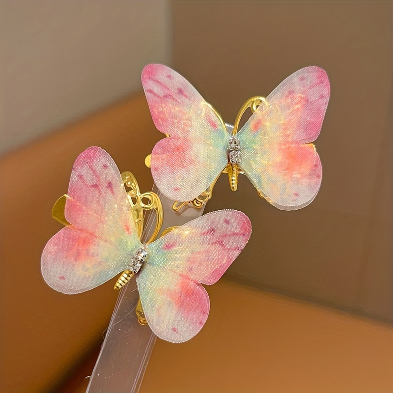 Rosy Maple Moth Hair Clip