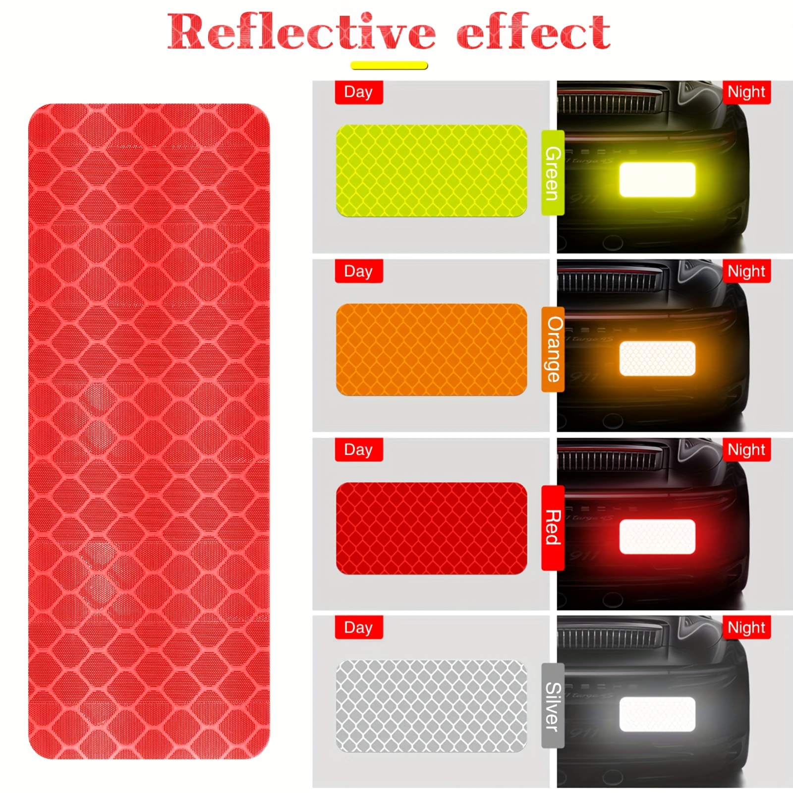 Warning Reflective Stickers Night Visibility Adhesive - Temu
