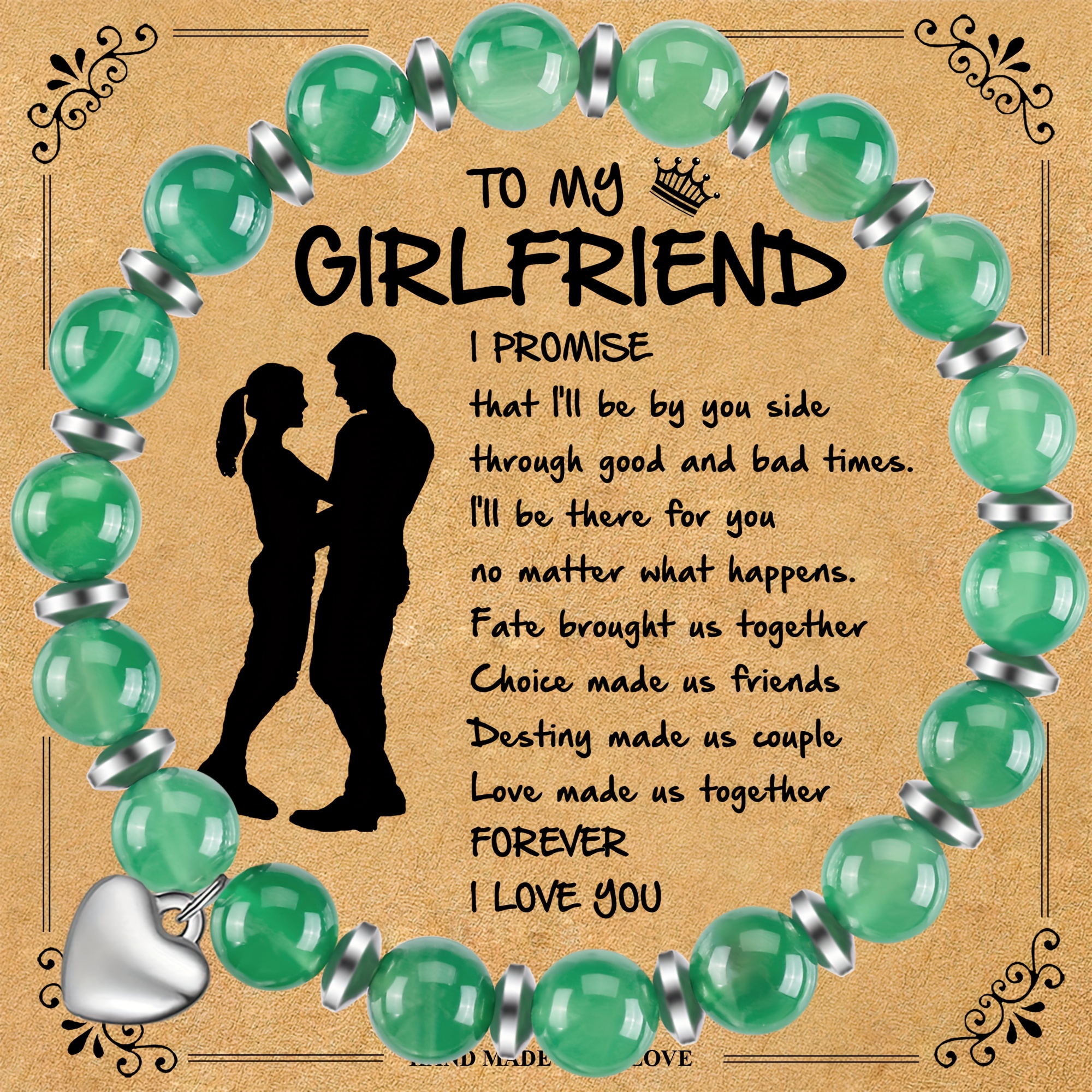 Boyfriend and girlfriend hot sale promise bracelets