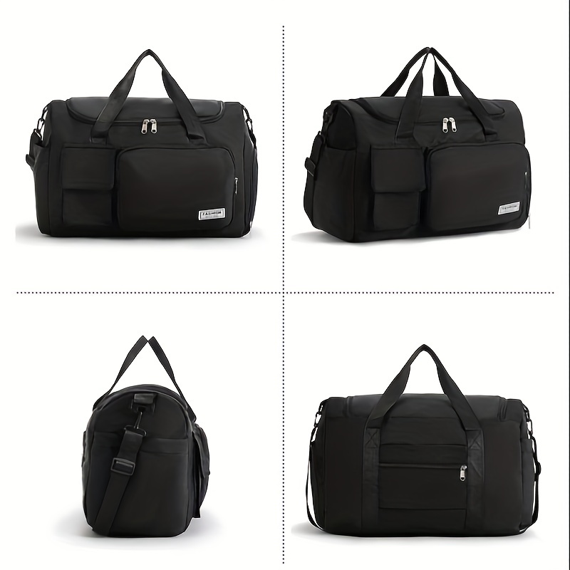 Large Capacity Carry on Tote With Shoe Compartment Waterproof Luggage Bag