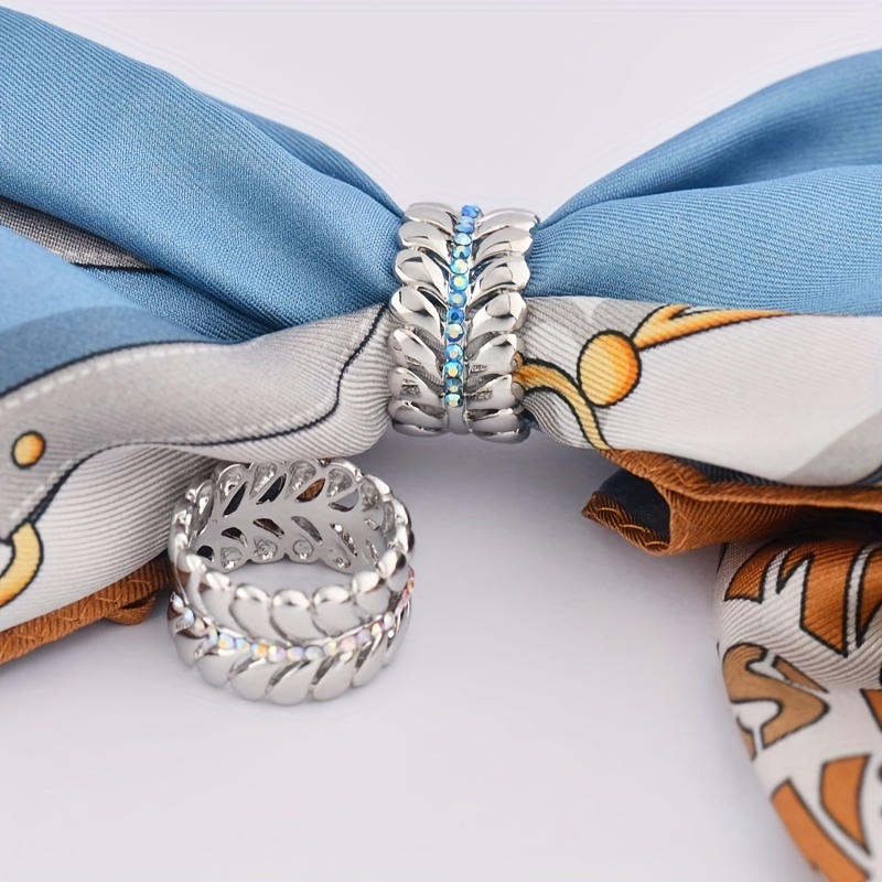 Knotted Heart Scarf Clip Elegant Hollow Out Scarf Buckle - Temu