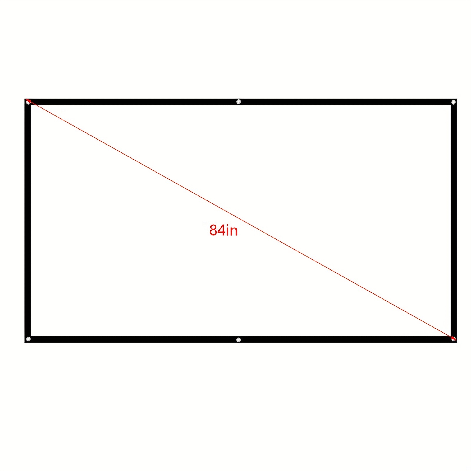 Paño Para Proyector Tmvgtek Cortina De Pantalla De Película De Cine En Casa  16/9 De Tela Para Proyec Likrtyny Para estrenar