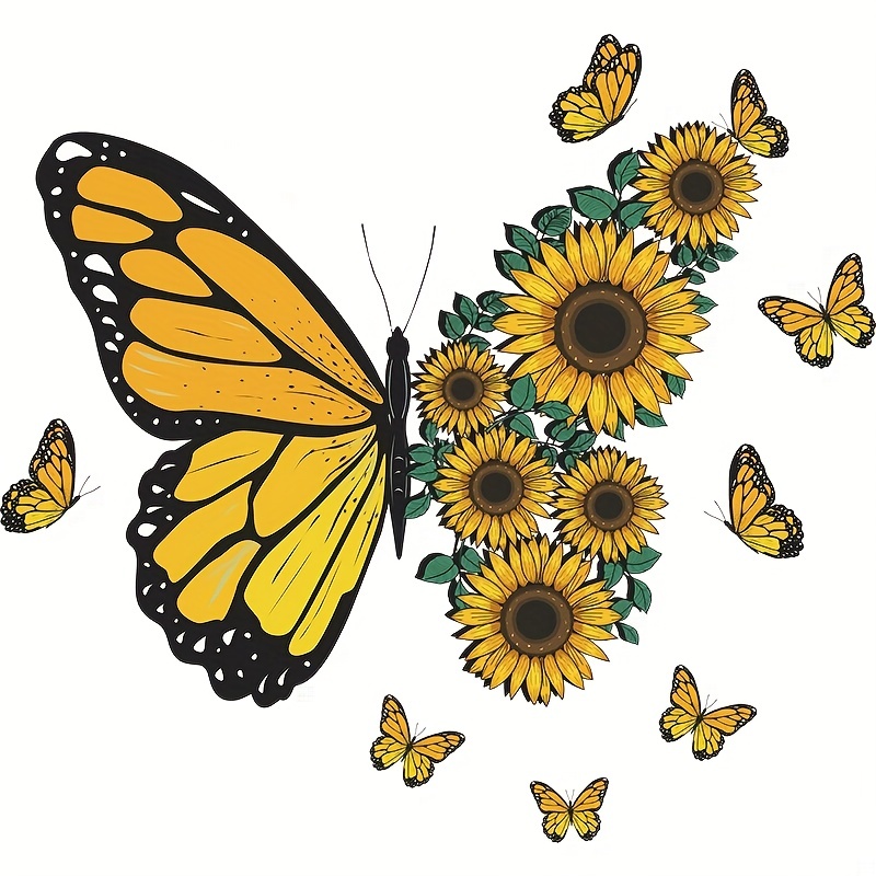 Stickers Marguerite Tournesol Sticker Mural Tournesol Salle - Temu