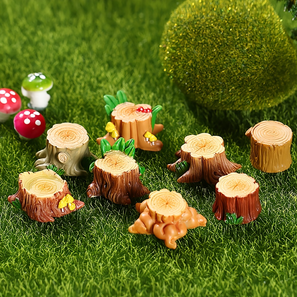 Adorable décoration de champignons animaux pour jardin de fées résine de  haut