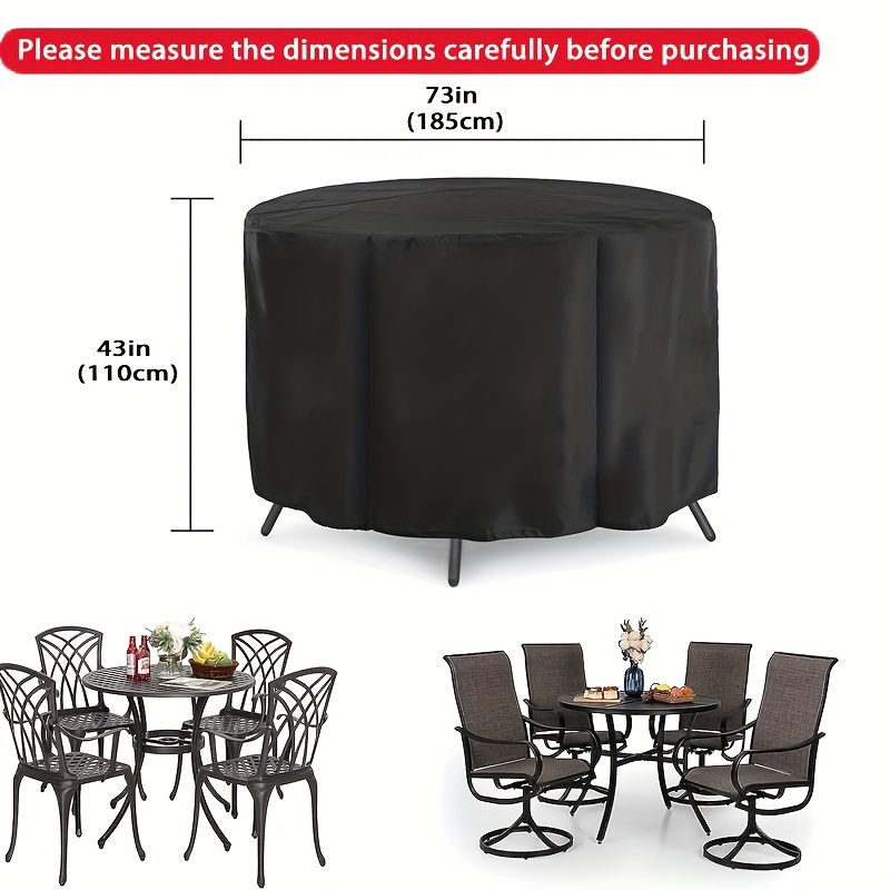 Funda cubre mesa con sillas impermeable de 145x105 cm