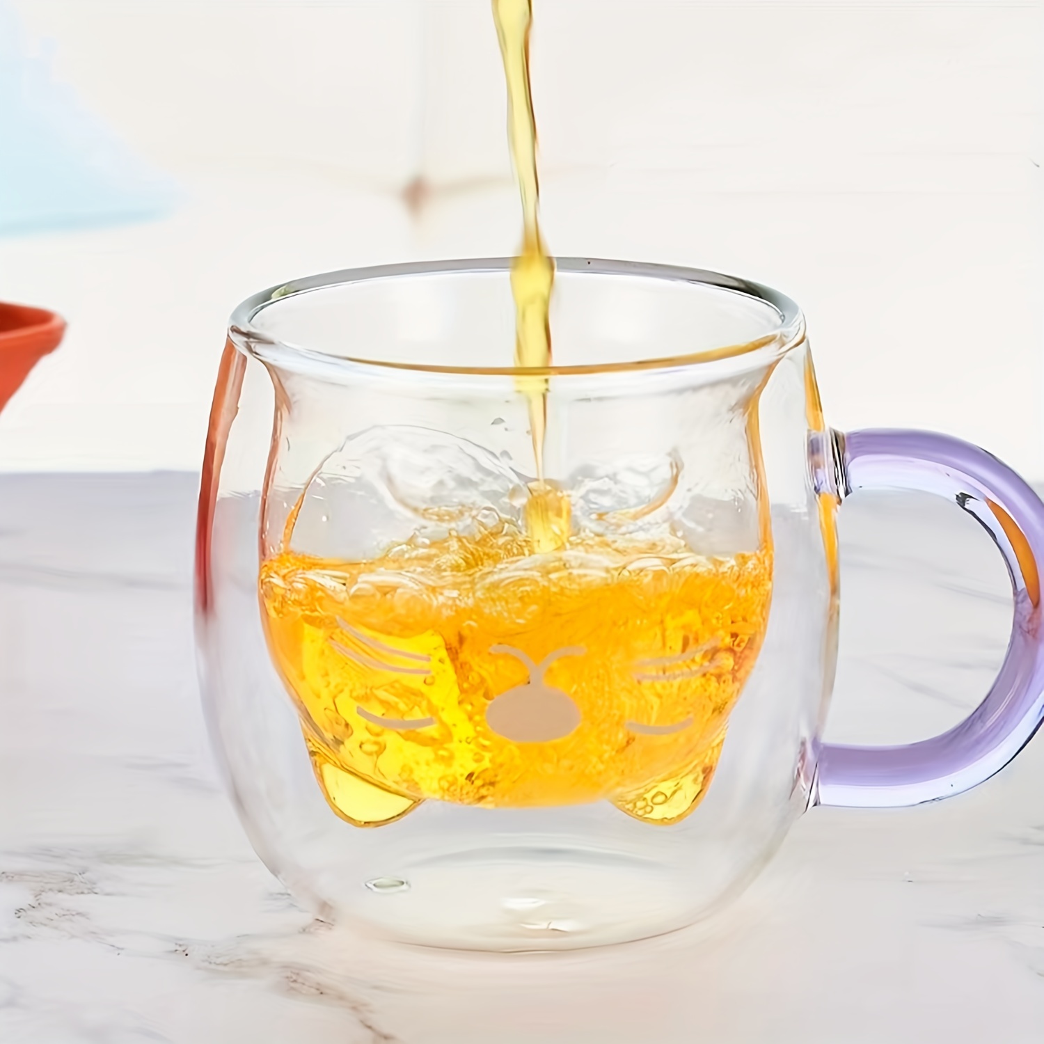 Can Shaped Cups, Beer Cup, Glass Beer Cup, coffee cup, drinking cup2pcs  Glass Drinking Mug Clear Glass Cocktail Mug Heat-resisting Water Cups 