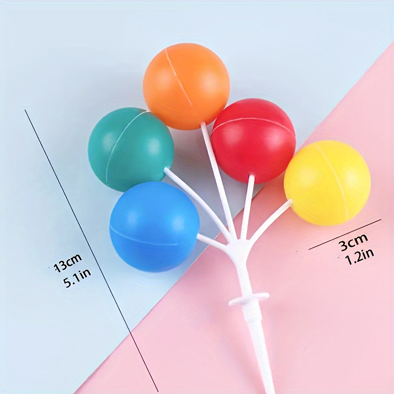 Happy Birthday Dessert Cake Display Accessories 5 Balls - Temu