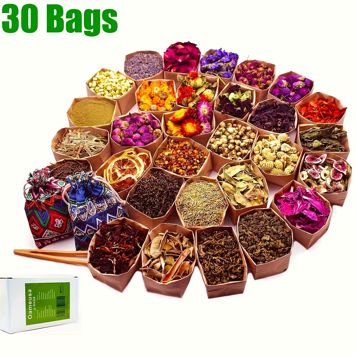 4/9/16/30 Bags Set- Dried Flowers- Rose,lavender,lily Flower,do Not Forget  Me,globe Amaranth,chrysanthemum,jasmine And More,candle Making, Soap  Making, Aromatherapy Making, Home Decoration-christmas Halloween  Thanksgiving Gifts - Temu Philippines