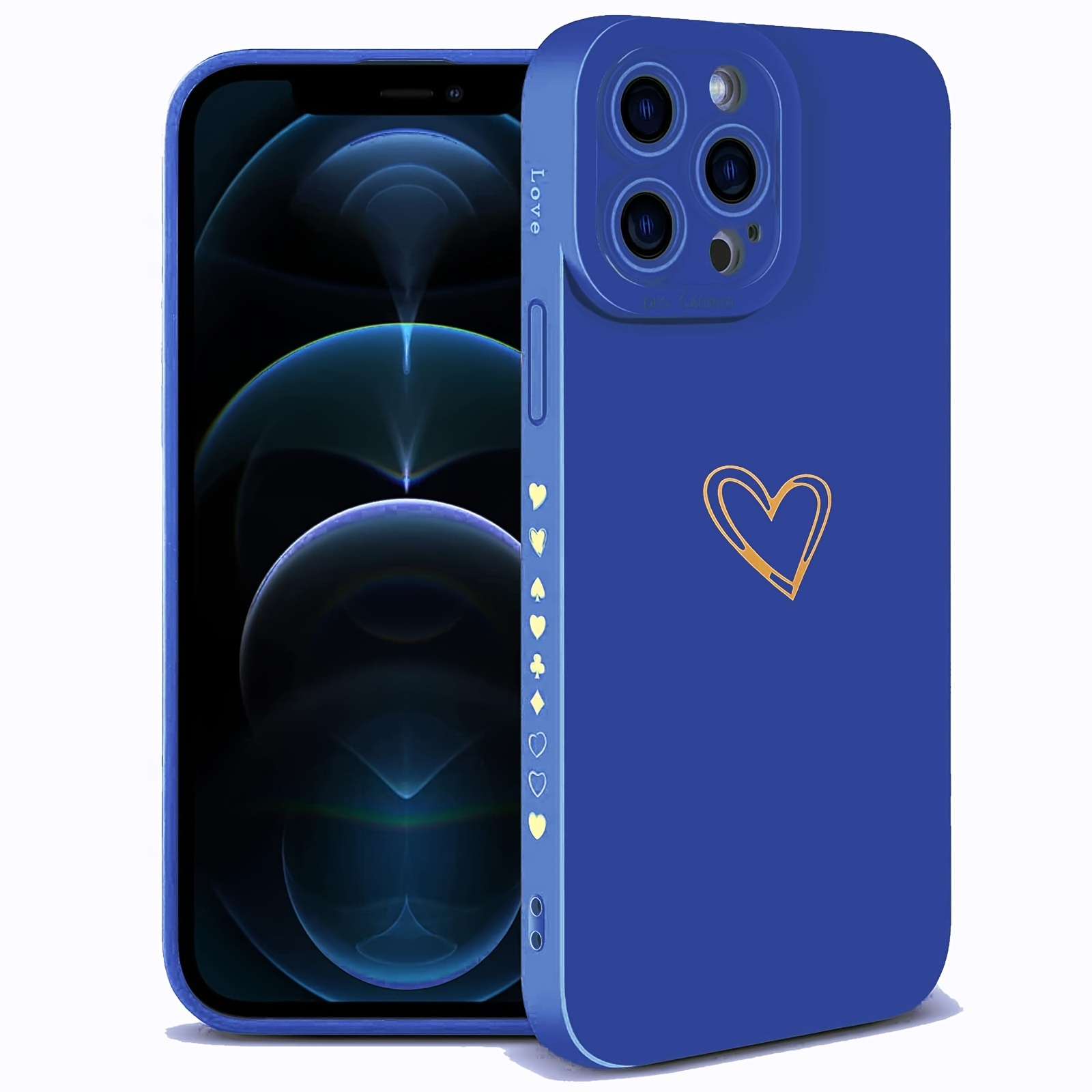 Designed For Iphone 13 Pro Max Case For Women,luxury Love Heart